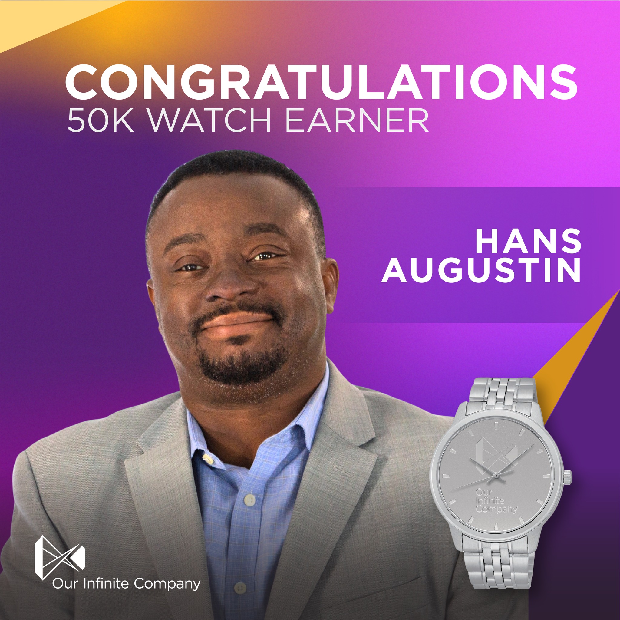 New 50K Watch Earner Hans Augustin